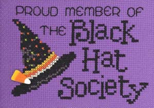 Black Hat Society (w/charm) / Sue Hillis Designs