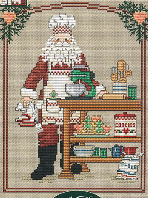 Cookie Santa (w/ charm) / Sue Hillis Designs