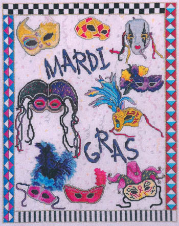 Mardi Gras Masks / Xs And Ohs