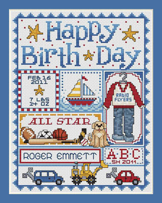 Happy Birth Day (Boys) / Sue Hillis Designs