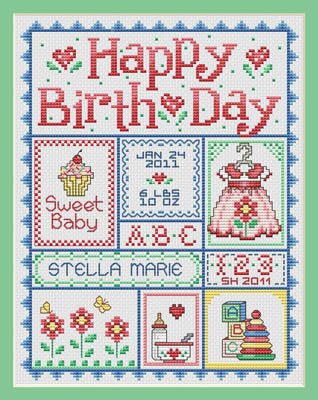 Happy Birth Day (Girls) / Sue Hillis Designs