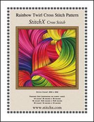 Rainbow Twirl Cross Stitch Pattern / StitchX Craft Designs