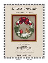 Bird Wreath Cross Stitch Pattern / StitchX Craft Designs