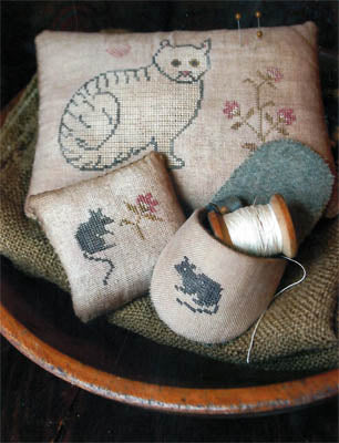 Cat & Mouse Pinkeeps & Slipper / Stacy Nash Designs