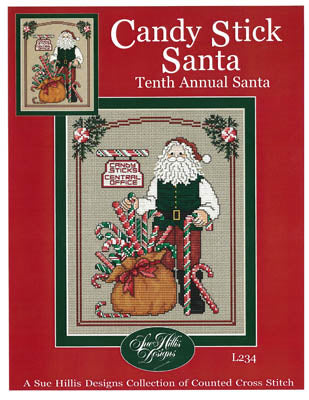 Candy Stick Santa / Sue Hillis Designs