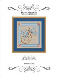 Blue Dragonfly Cross Stitch / StitchX Craft Designs