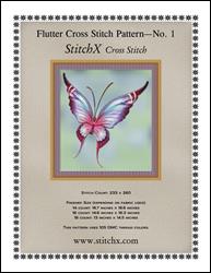 Flutter No. 1 Butterfly Cross Stitch / StitchX Craft Designs