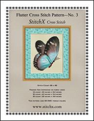 Flutter No. 3 Butterfly Cross Stitch / StitchX Craft Designs