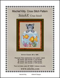 Mischief Kitty Cross Stitch Pattern / StitchX Craft Designs