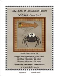 Silly Spider No. 3 Cross Stitch / StitchX Craft Designs