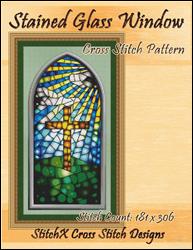 Stained Glass Window Cross Stitch Pattern / StitchX Craft Designs