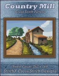 Country Mill Cross Stitch Pattern / StitchX Craft Designs