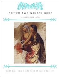 Sketch Two Nautch Girls / X Squared Cross Stitch