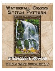 Waterfall Cross Stitch Pattern / StitchX Craft Designs