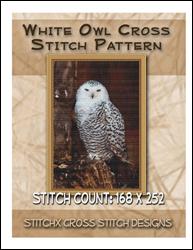 White Owl Cross Stitch Pattern / StitchX Craft Designs