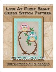 Love at First Sight Cross Stitch Pattern / StitchX Craft Designs