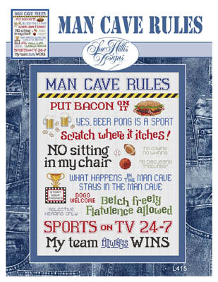 Man Cave Rules / Sue Hillis Designs