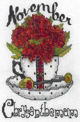 Teacup Birth Flower-November / Xs And Ohs