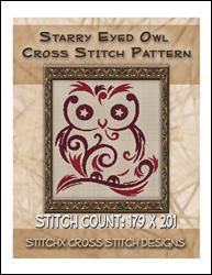 Starry Eyed Owl Cross Stitch Pattern / StitchX Craft Designs