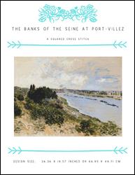 The Banks of the Seine at Port-Villez / X Squared Cross Stitch