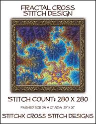 Fractal Art XS Pattern No 4001 / StitchX Craft Designs