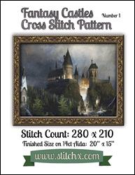 Fantasy Castle No. 1 Cross Stitch Pattern / StitchX Craft Designs