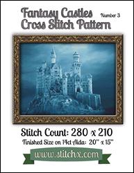 Fantasy Castle No. 3 Cross Stitch Pattern / StitchX Craft Designs