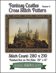 Fantasy Castle No. 5 Cross Stitch Pattern / StitchX Craft Designs