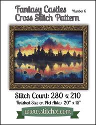 Fantasy Castle No. 6 Cross Stitch Pattern / StitchX Craft Designs