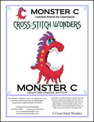 Monster Letter C / Cross Stitch Wonders