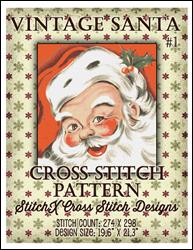 Vintage Santa Cross Stitch / StitchX Craft Designs