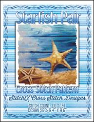 Starfish Pair Cross Stitch / StitchX Craft Designs