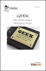 Modern Dictionary: Geek / Stitchnmomma