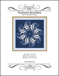 Feathered Snowflake Cross Stitch Pattern / StitchX Craft Designs