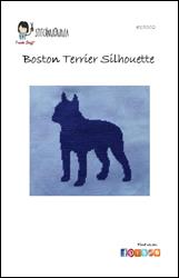 Dog Silhouette - Boston Terrier / Stitchnmomma