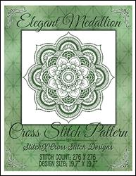 Elegant Medallion Cross Stitch Pattern / StitchX Craft Designs