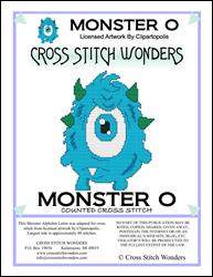 Monster Letter O / Cross Stitch Wonders