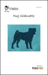 Dog Silhouette - Pug / Stitchnmomma