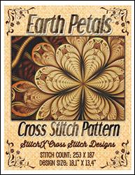 Earth Petals Cross Stitch Pattern / StitchX Craft Designs