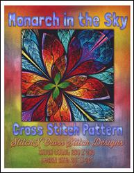 Monarch in the Sky Cross Stitch Pattern / StitchX Craft Designs