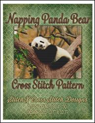 Napping Panda Bears Cross Stitch Pattern / StitchX Craft Designs