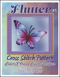 Flutter #5 Butterfly Cross Stitch Pattern / StitchX Craft Designs