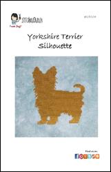 Dog Silhouette - Yorkshire Terrier - Yorkie / Stitchnmomma