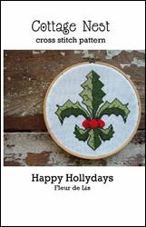 Happy Hollydays Fleur de Lis / Nest Interiors/Cottage Nest