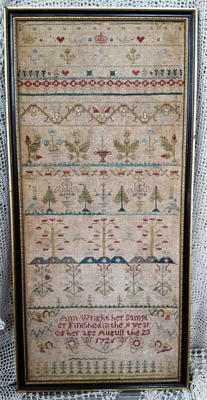 Ann Wright 1726 / Samplers Not Forgotten