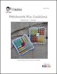 Patchwork Pin Cushion - September / October / Stitchnmomma