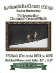 Snow Deer Cross Stitch Pattern / StitchX Craft Designs