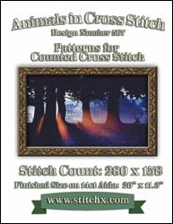 Forest Sunset Cross Stitch Pattern / StitchX Craft Designs