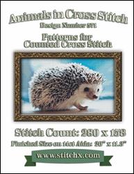 Hedgehog Cross Stitch Pattern / StitchX Craft Designs