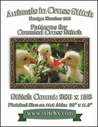 Cute Ducklings Cross Stitch Pattern / StitchX Craft Designs